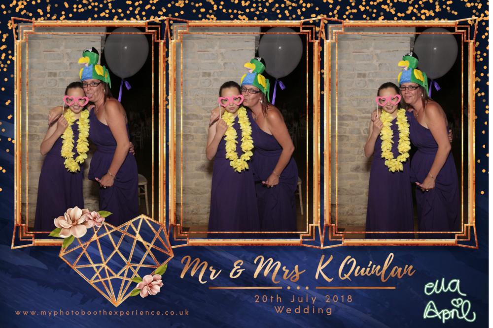 Mr & Mrs K Quinlan | View more photos from the event at gallery.myphotoboothexperience.co.uk/u/MyPhotoBoothExperienceLtd/Mr-Mrs-K-Quinlan